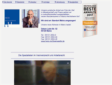 Tablet Screenshot of hess-rechtsanwaelte.de